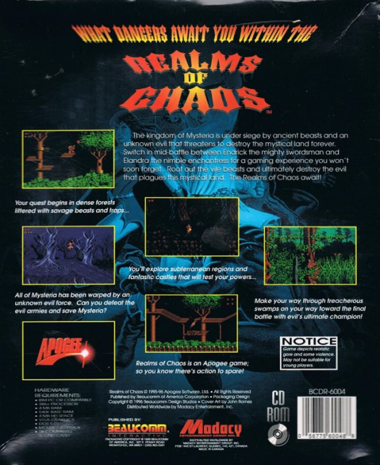 Realms of Chaos — Box back