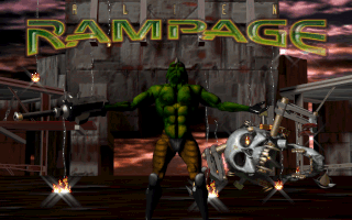 Alien Rampage — Title screen