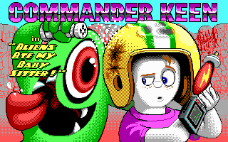 Commander Keen : Aliens Ate My Babysitter! — Title screen