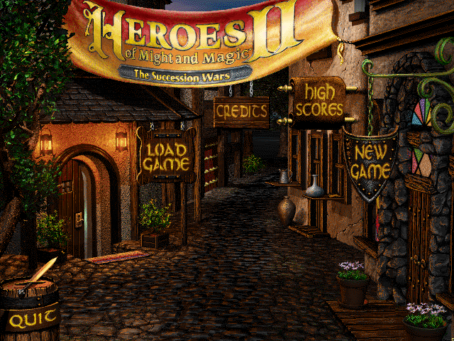 Heroes of Might and Magic II : The Succession Wars — Title screen