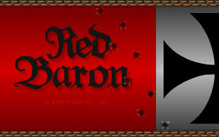 Red Baron — Title screen