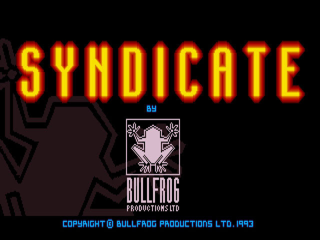 Syndicate Plus — Title screen