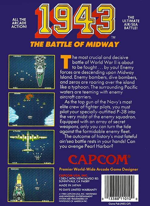 1943 : The Battle of Midway — Box back