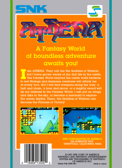 Athena — Box back
