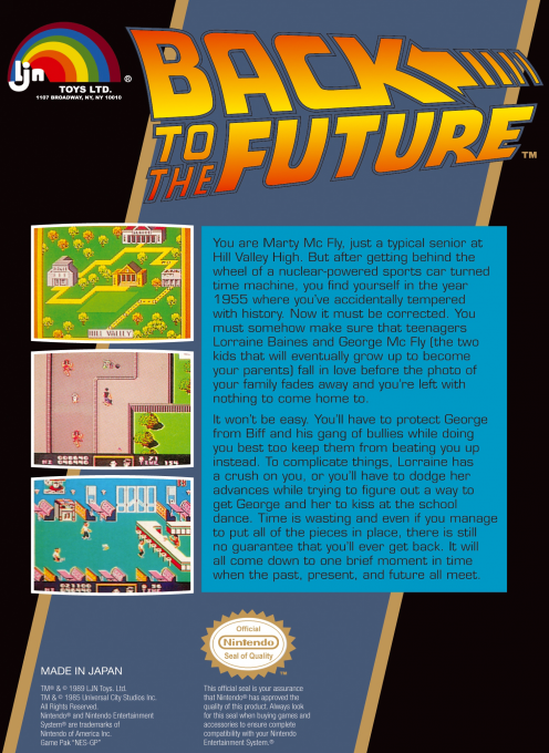 Back To The Future — Box back