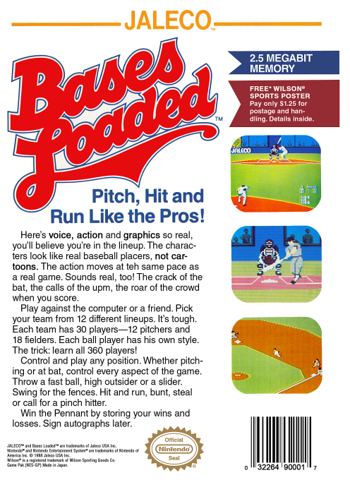 Bases Loaded — Box back