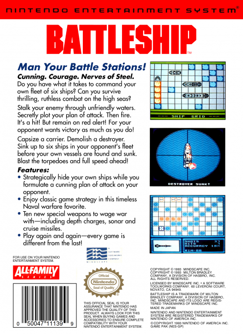 Battleship — Box back