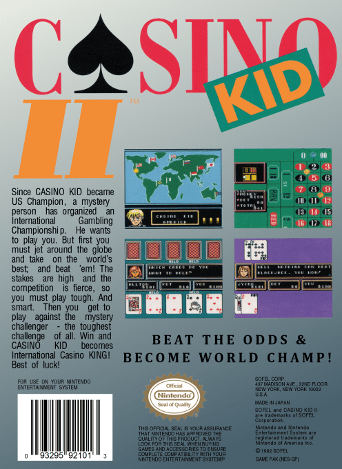 Casino Kid II — Box back