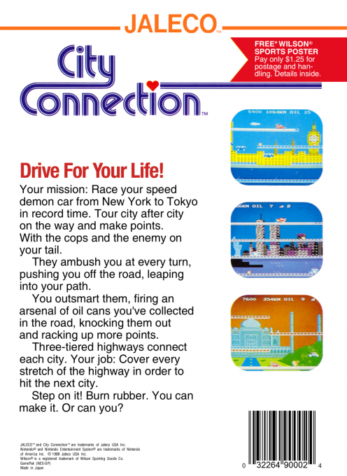 City Connection — Box back