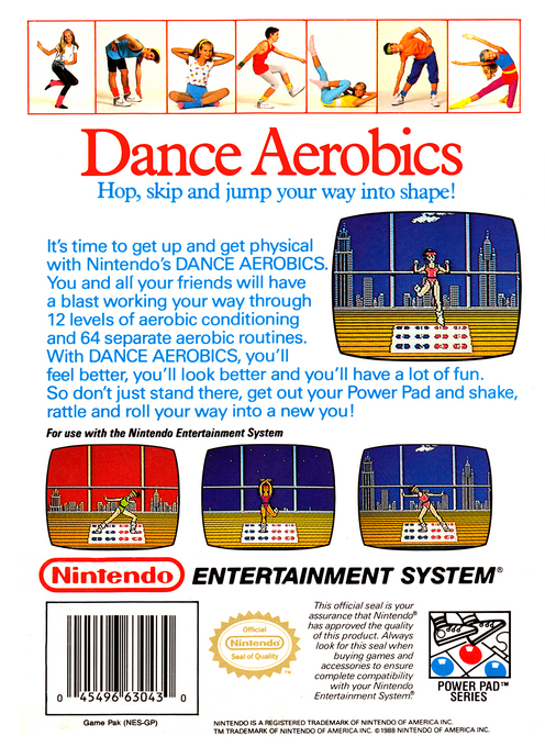 Dance Aerobics — Box back