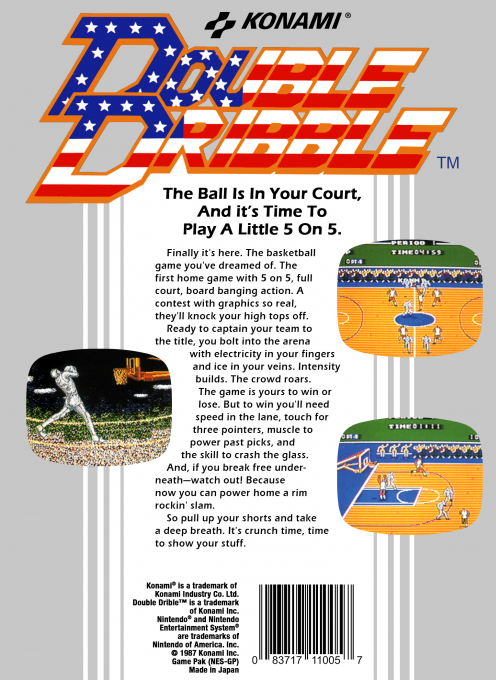 Double Dribble — Box back