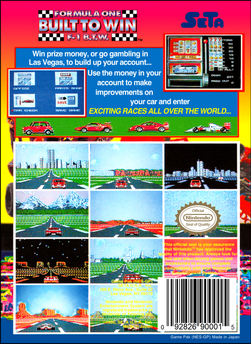 Formula One : Built to Win — Box back