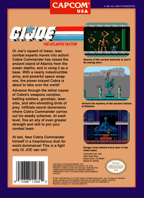 G.I. Joe : The Atlantis Factor — Box back