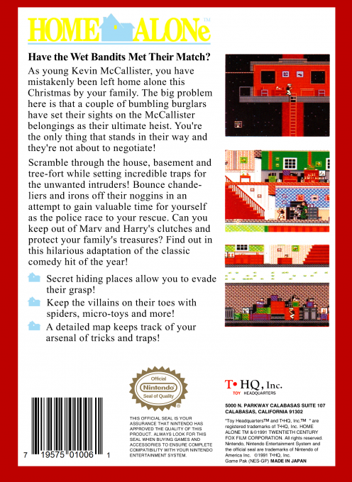 Home Alone — Box back