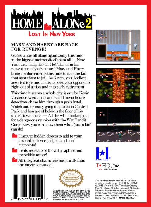 Home Alone 2 : Lost in New York — Box back