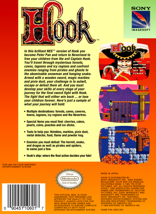 Hook — Box back