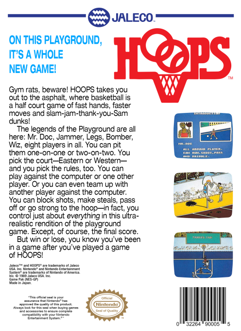 Hoops — Box back