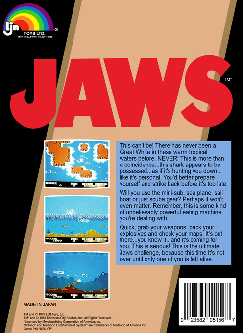 Jaws — Box back