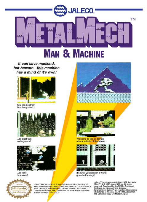 Metal Mech : Man & Machine — Box back