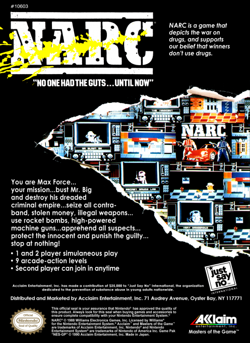 NARC — Box back