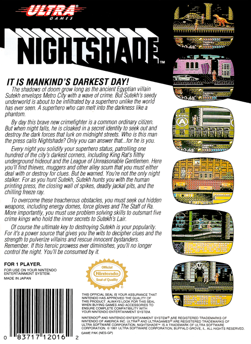 Nightshade — Box back