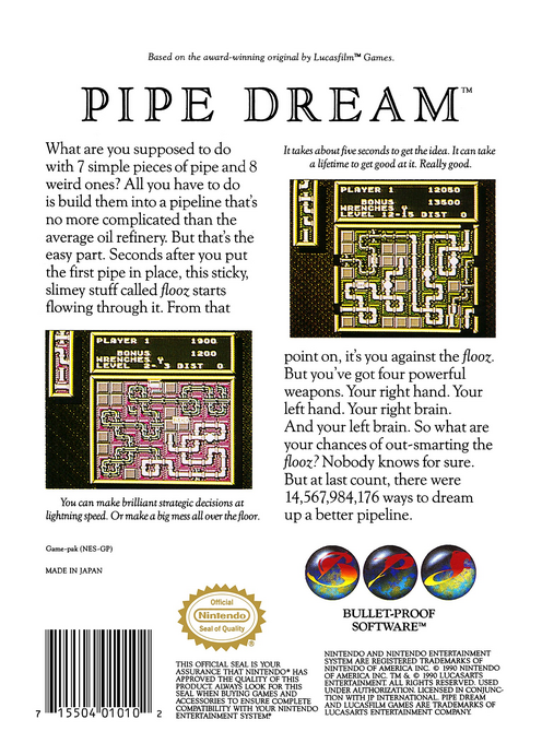 Pipe Dream — Box back