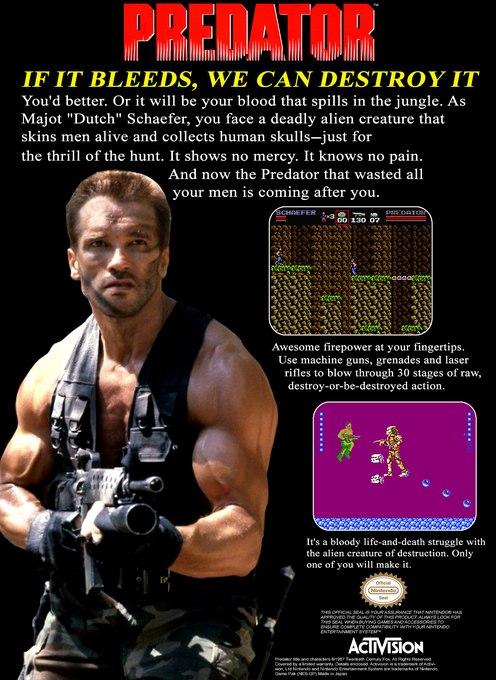Predator — Box back