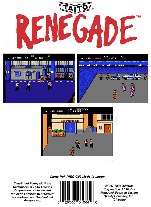 Renegade — Box back