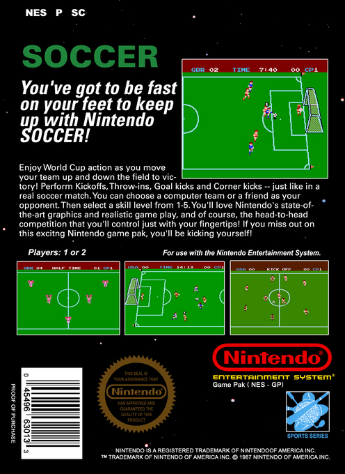 Soccer — Box back