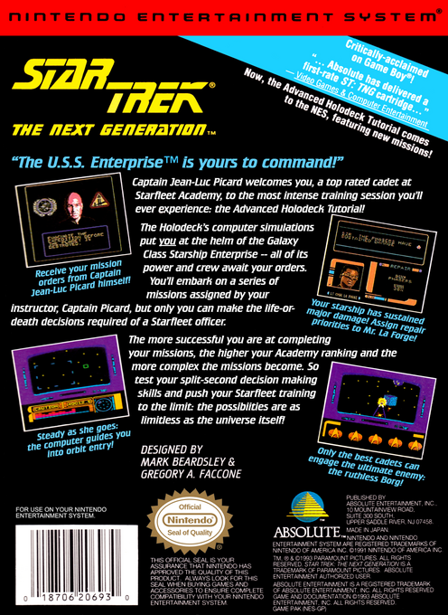 Star Trek : The Next Generation — Box back