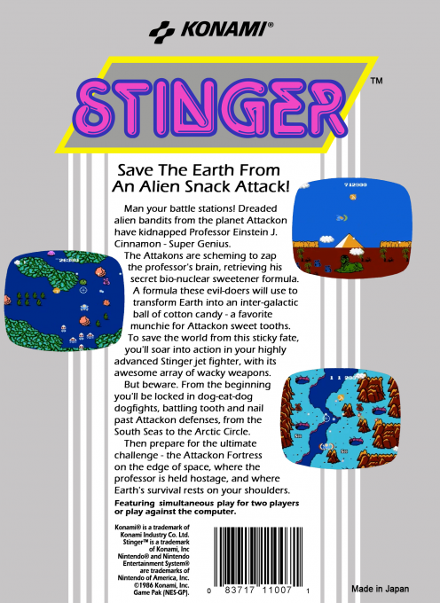 Stinger — Box back