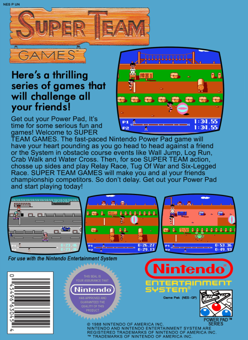 Super Team Games — Box back