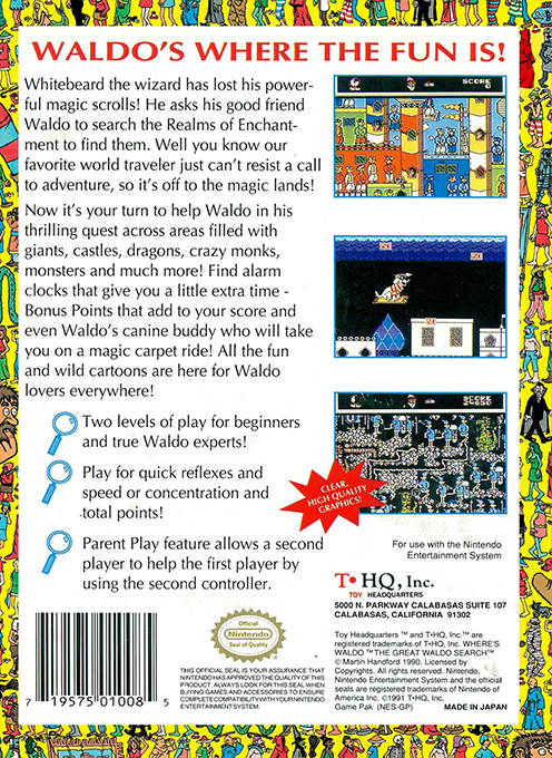 The Great Waldo Search — Box back