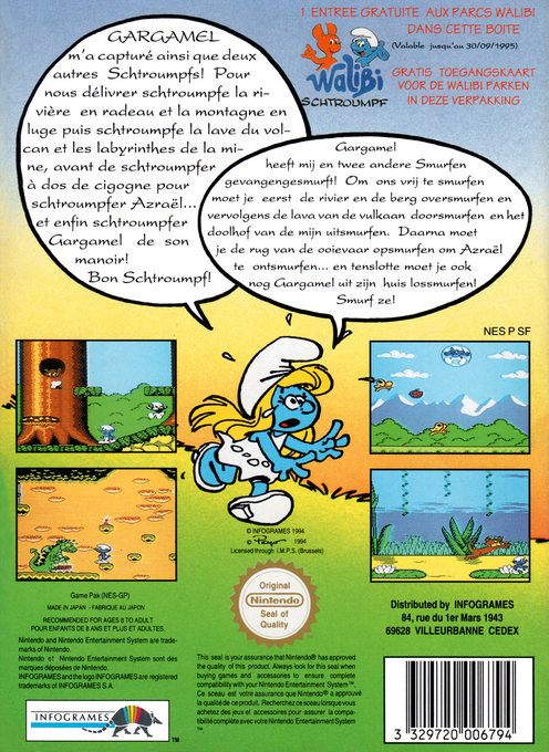 The Smurfs — Box back