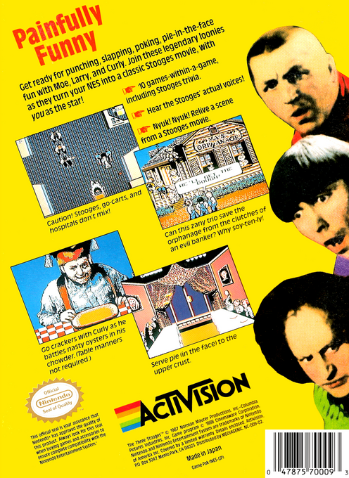 The Three Stooges — Box back