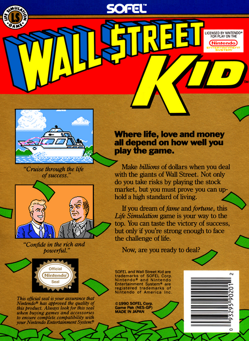 Wall Street Kid — Box back