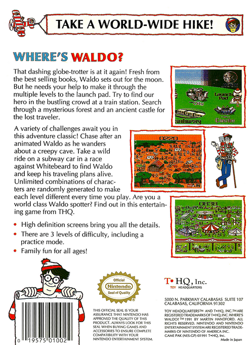 Where's Waldo? — Box back