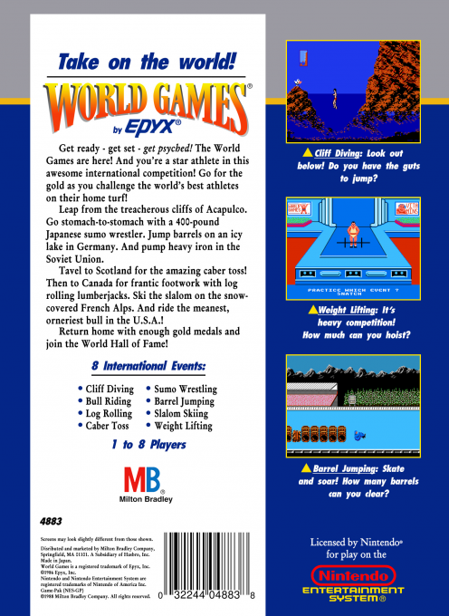 World Games — Box back