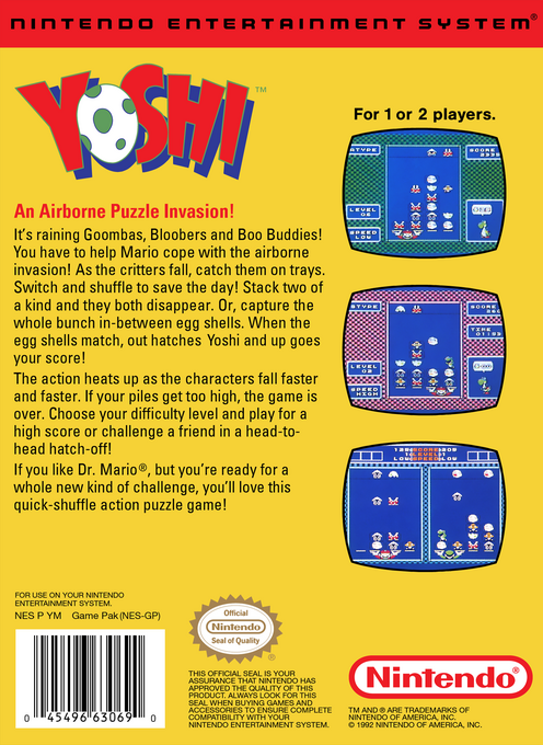 Yoshi — Box back