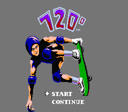 720 Degrees — Title screen