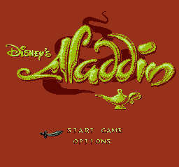 Aladdin — Title screen
