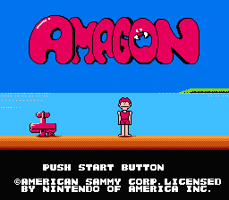 Amagon — Title screen