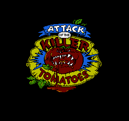 Attack of the Killer Tomatoes — Title screen