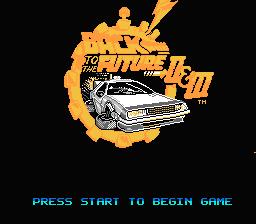 Back to the Future Part II & III — Title screen