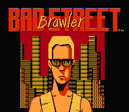 Bad Street Brawler — Title screen