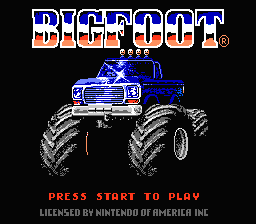Bigfoot — Title screen