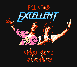 Bill & Ted's Excellent Video Game Adventure — Title screen