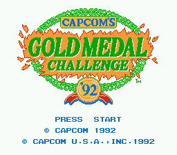 Capcom's Gold Medal Challenge '92 — Title screen