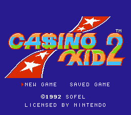 Casino Kid II — Title screen