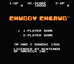 Chubby Cherub — Title screen